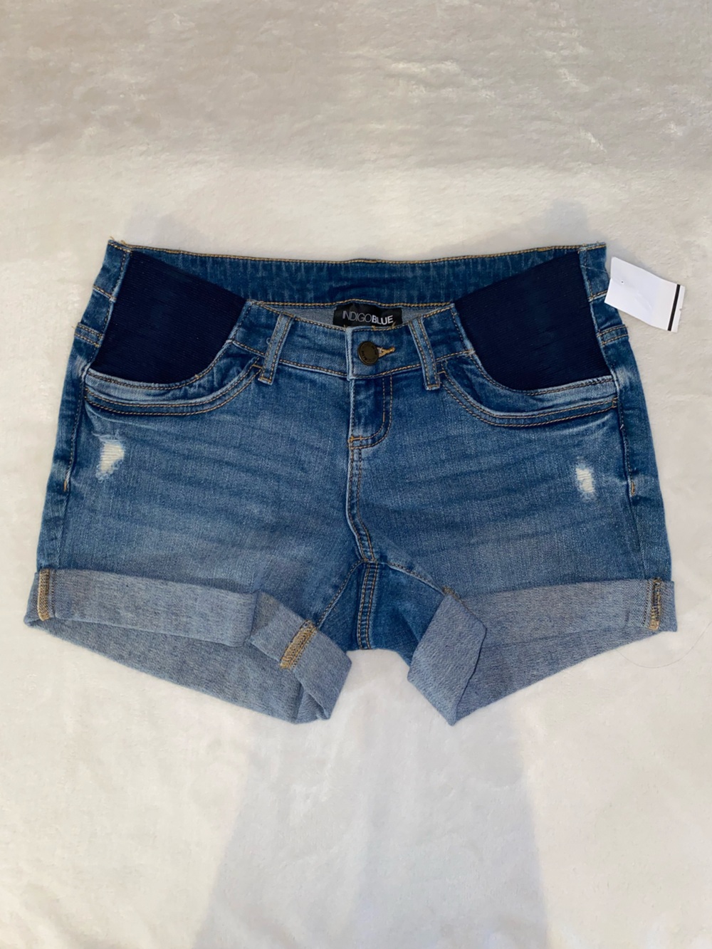 Maternity Denim Shorts Size XS Blue Underbelly